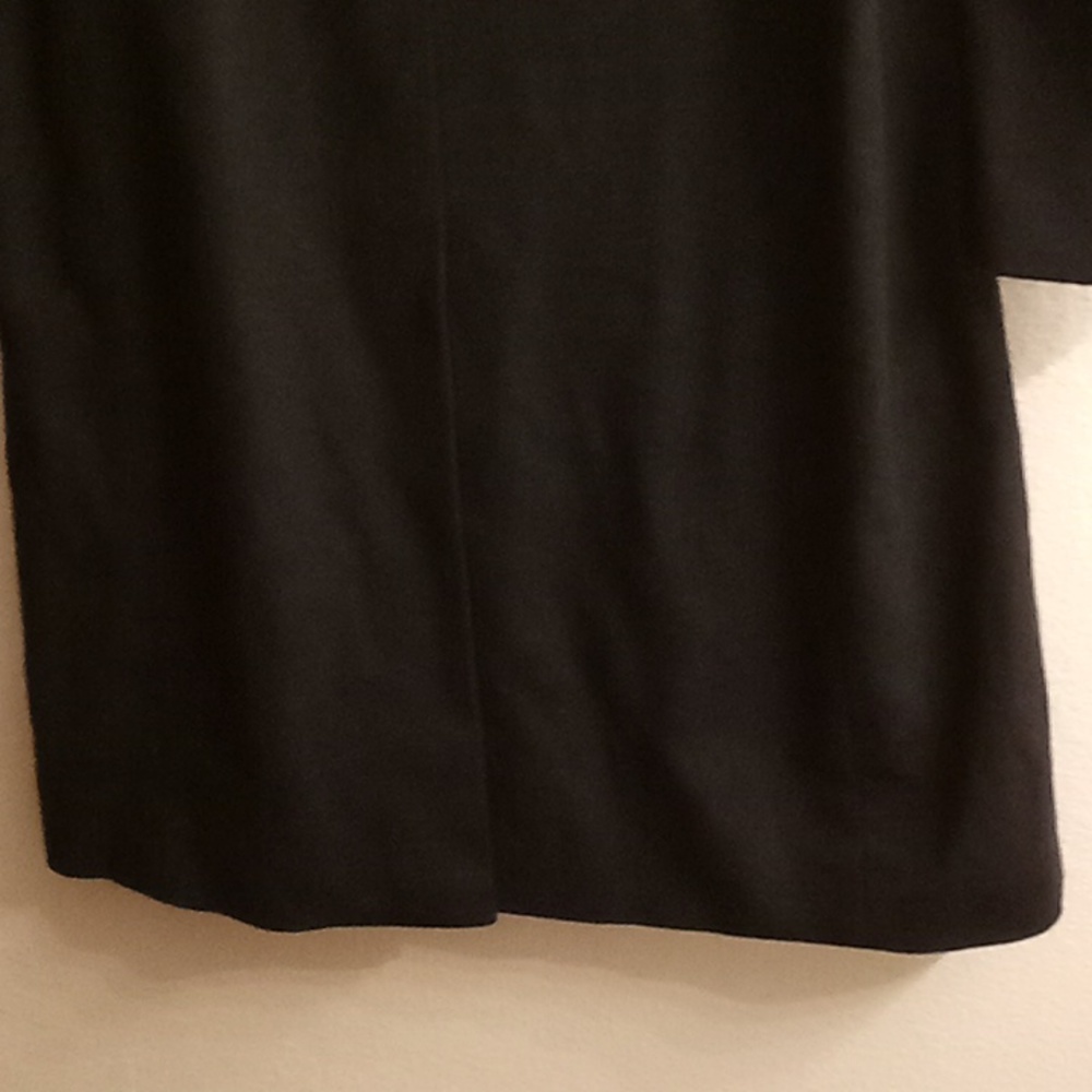 VINTAGE Petrocelli Matrix Wool Goth Office Minamllist Size 52L Black Color HCM - Picture 3 of 14